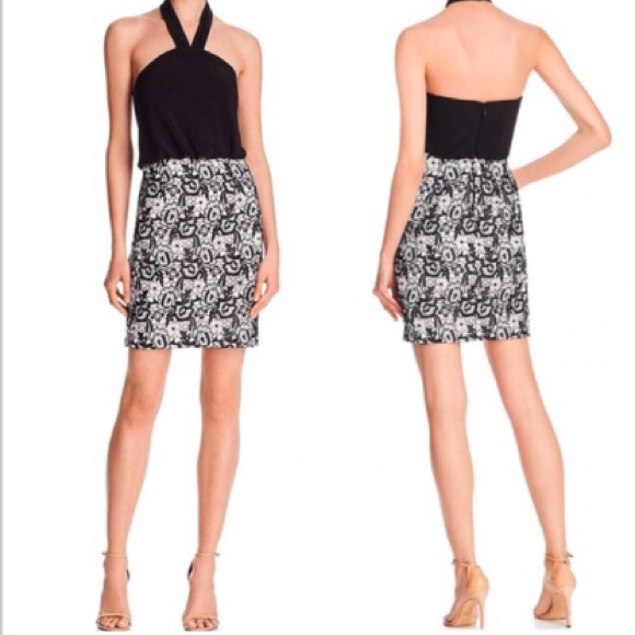 đź–¤AIDAN AIDAN MATOXđź–¤HALTER LACE COCKTAIL DRESSđź–¤ - Picture 3 of 6